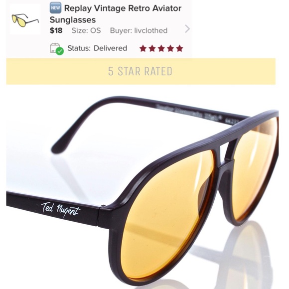 Retro High Contrast Aviators - Picture 7 of 8